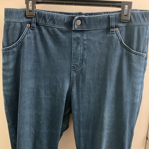 HUE Dark blue jeggings size :XL - Picture 2 of 6